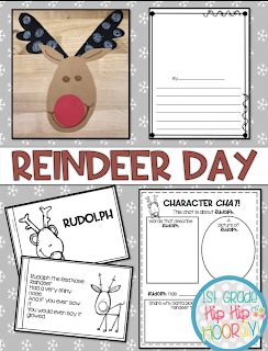 Reindeer Fun...Interactive Google Slides, Paper Pencil Kindergarten Reindeer Activities, Reindeer Day Kindergarten, Rudolph The Red Nosed Reindeer Activities, Rudolph Day At School, Reindeer Activities First Grade, Reindeer Day Activities, How To Catch A Reindeer Activities, Reindeer Activities For Kindergarten, Reindeer Day At School