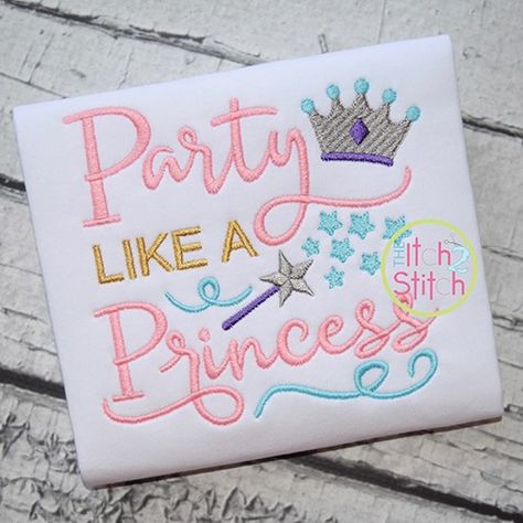 Princess Embroidery, Designs By Juju, Types Of Embroidery, A Princess, Holiday Design, Applique Designs, Embroidery Machine, Baby Gift, Machine Embroidery Designs