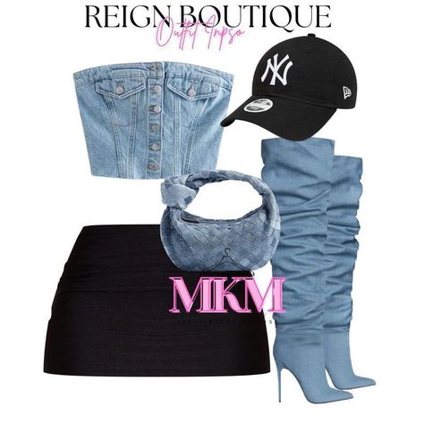 MK The Stylist💕 on Instagram: "Loving denim atm😍😍 top from @shopreign.co 🛍️" Rep Festival, Denim Top Outfit, Diy Ripped Jeans, Outfit Black Women, Outfit Combos, Teen Swag Outfits, Cute Birthday Outfits, Stylish Summer Outfits, Effortlessly Chic Outfits