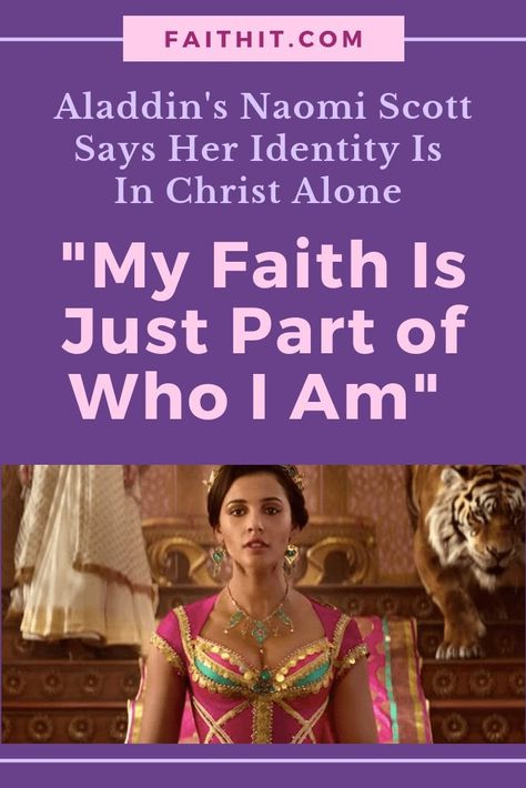 Naomi Scott captivated America as Princess Jasmine on the big screen, but this princess doesn't live for the praise of man. #aladdin #jasmine #aladdinmovie #princessjasmine #faith #Christianity #Christian #identity #identityinchrist #Disney #Disneymovie Children Church, Aladdin Jasmine, Hollywood Scenes, Anti Christianity, Wife Humor, Naomi Scott, Christian Business, Inspirational Stories, In Christ Alone