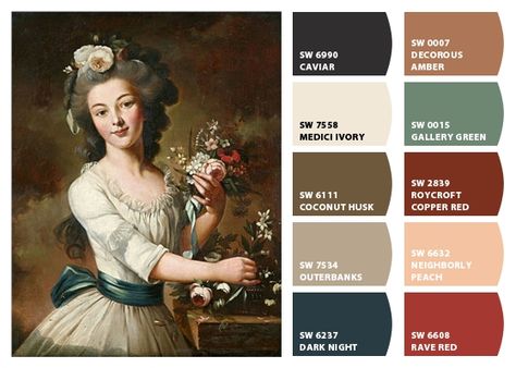 ColorSnap by Sherwin-Williams – ColorSnap by Reyhan S.D. Dark Night Sherwin Williams, Grays Harbor, Sherwin Williams Color Palette, Dallas House, Color Mixing Chart, Sherwin Williams Colors, Green Room, Copper Red, Green Rooms