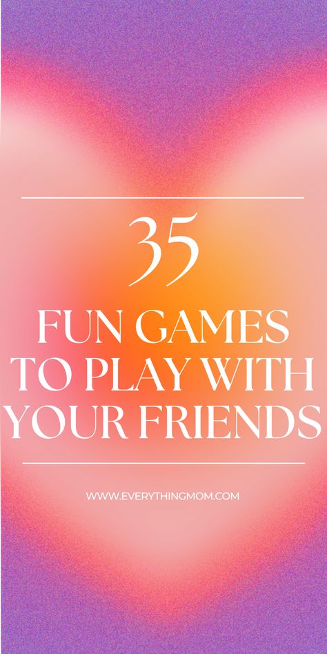 Looking for new games to play with your friends? This list of 35 fun game ideas will make every hangout a blast! From classic games to creative challenges, there’s something for every group and occasion. Whether you’re chilling at home or hosting a party, these exciting games are perfect for bonding and laughs. Check out these fun game ideas now and spice up your next get-together! Challenges To Do With Friends Games, Games To Play With Cousins Indoor Fun, Stuff To Do With Cousins, What To Play With Friends, Fun Games To Play With Three People, Games To Play With Friends At Home, Challenges To Do With Friends At Home, Activities With Friends At Home, Games To Play With Family At Home