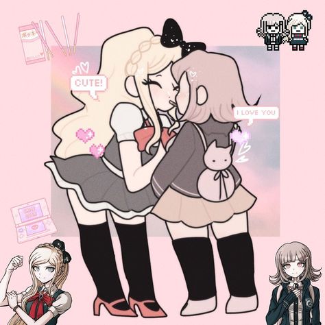 Sonia X Chiaki, Pocky Challenge, Jk Unless, Danganronpa Ships, Chiaki Nanami, Danganronpa 2, Nagito Komaeda, All Games, Beetlejuice