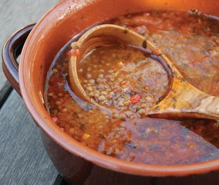 David Rocco's Tomato & Lentil Soup Recipe | House & Home David Rocco Recipes, David Rocco, Tomato Lentils, Tomato Lentil Soup, Lentil Soup Recipe, Lentil Soup Recipes, Vegan Soups, Soup And Sandwich, Vegan Soup