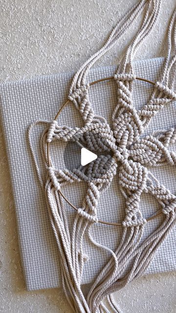 Round Macrame Wall Hanging Diy, Punch Needle Tutorial, Round Macrame Wall Hanging, Mandala Dreamcatcher, Dream Catcher Tutorial, Macrame Weaving, Macrame Mandala, Macrame Wall Hanging Diy, Hat Hanger