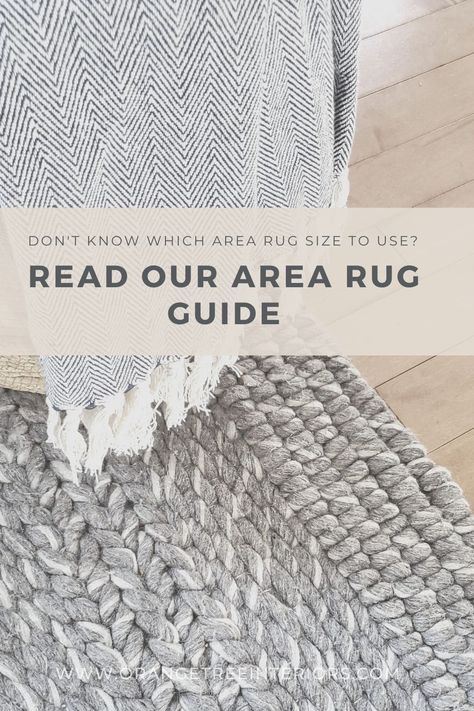 Read our area rug guide and learn how to use area rugs in your interior space. #interiordecor #arearug #carpet #virtualinteriordesign Area Rug Guide, Area Rug Placement, Natural Fiber Area Rug, Rug Placement, Neutral Bedrooms, Area Rug Size, Neutral Area Rugs, Sisal Area Rugs, Interior Design Courses