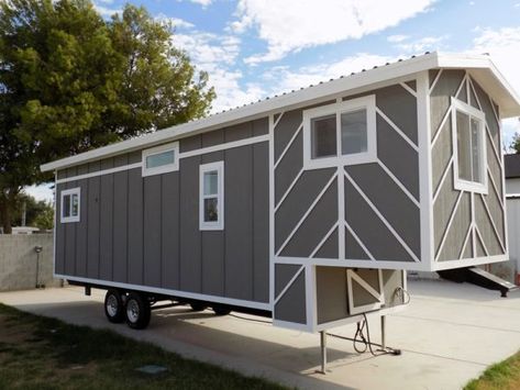 30ft Tiny House on Wheels For Sale-002 Stick House, Gooseneck Tiny House, Fiberglass Shower, Gooseneck Trailer, Tiny House For Sale, Tiny House Listings, Tiny Houses For Sale, Tiny House Interior, Tiny House Cabin