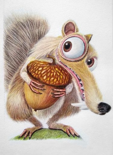 Color Pencil Nature Drawing, Animal Color Pencil Drawings, Sid From Ice Age, Ice Age Movie, Disney Character Drawings, Whimsical Art Paintings, Disney Drawings Sketches, Cartoon Drawings Of Animals, Boho Art Drawings