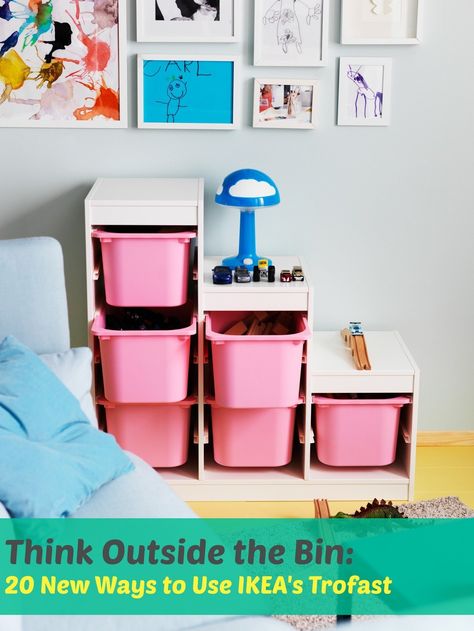 Beyond Toy Storage: 20 Ways to Hack, Tweak, Repurpose & Reimagine IKEA's Trofast Cama Ikea Kura, Trofast Ikea, Ikea Kura Bed, Kura Bed, Ikea Trofast, Ikea Kura, Toy Storage Solutions, Ikea Kids, Toy Room