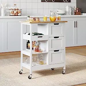 White Kitchen Cart, Kitchen Trolley Cart, Storage Carts, Kitchen Island Trolley, Island Storage, Kitchen Island Storage, Industrial Casters, Mobile Cart, Island Cart