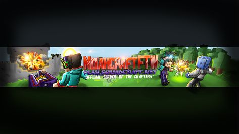 NoahcraftFTW -  Minecraft Youtube Banner by FinsGraphics.deviantart.com on @DeviantArt Minecraft Youtube Banner, Cool Minecraft Banners, Minecraft Images, Minecraft Banner Designs, Minecraft Banners, Youtube Banner Backgrounds, Youtube Banner Design, Minecraft Wallpaper, Gaming Banner