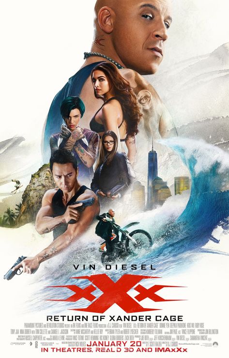 Donnie Yen Movie, Hollywood Action Movies, Left For Dead, Action Movie Stars, Action Movie Poster, Thrill Seeking, Donnie Yen, Xander Cage, Return Of Xander Cage