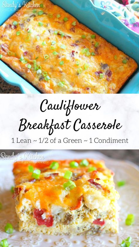 Cauliflower Breakfast Casserole, Cauliflower Breakfast, Turkey Bacon Recipes, Paleo Breakfast Casserole, Breakfast Potluck, Turkey Sausage Recipes, Turkey Breakfast Sausage, Eggs And Cheese, Healthy Breakfast Casserole