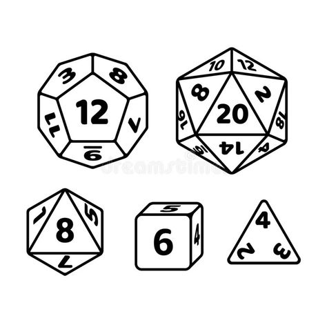 Custom Dice, Logo Line, Drawing Templates, Polyhedral Dice, Game Icon, Logo Mockup, Dice Set, Fantasy Rpg, Game Dice