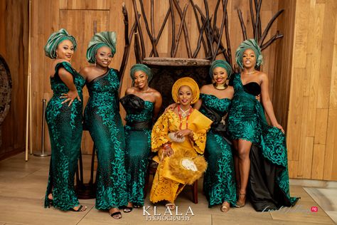 Bridal Train Styles In Nigeria, Bridal Train Styles, Nigerian Bridesmaid Dresses, Satin Bridesmaids Gowns, Nigerian Traditional Dresses, Nigerian Wedding Dresses Traditional, Bridal Train, Aso Ebi Dresses, African Bridesmaids