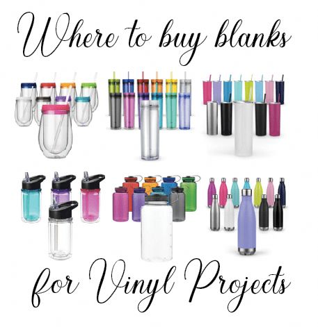 Easy Diy Crafts To Sell, Cheap Kids Party, Vinyle Cricut, Vinyl Blanks, Cricut Supplies, Projets Cricut, Cricut Projects Beginner, Tumbler Cups Diy, Diy Cups