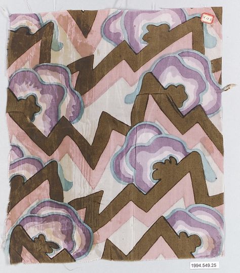 Wiener Werkstätte | Textile sample | The Met Motifs Art Nouveau, Koloman Moser, Art Appliqué, Textile Texture, Weaving Textiles, Pattern Play, Textile Patterns, Metropolitan Museum Of Art, Metropolitan Museum