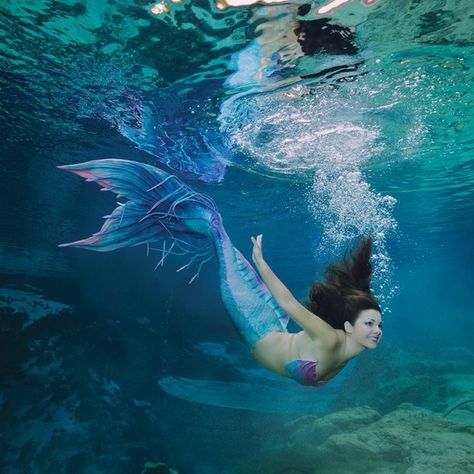 These 18 Magical Photos Of Florida's Live Mermaid City Will Leave You Speechless Weeki Wachee Mermaids, Real Life Mermaids, Realistic Mermaid, Mermaid Photography, Silicone Mermaid Tails, Mermaid Cove, Mermaid Photos, Fantasy Mermaids, Mermaid Drawings