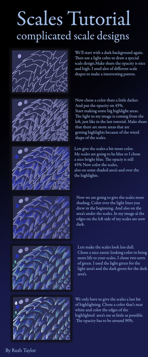 Scales Tutorial Part 2. by Ruth-Tay on deviantART Painting Scales, Salamanders 30k, Scales Tutorial, Digital Painting Tips, Dragon Scale Armor, Drawing Dragons, Colour Studies, Scale Drawing, Digital Painting Techniques