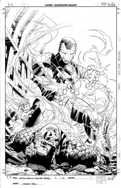 Iron Man Vs Captain America, Jim Cheung, Drawing Superheroes, Man Vs, Comic Page, Comic Covers, Pencil Art, Comic Books Art, Captain America