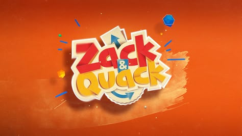 Styleframes proposal for Zack & Quack TV Show. Quotes Exercise, Exercise Chart, Tv Show Logos, Logo Tv, Living Quotes, Photoshop Text Effects, Photoshop Text, Game Logo Design, Typo Logo