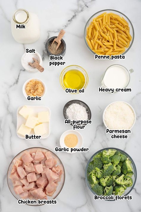 Alfredo Pasta Recipes With Vegetables, Pasta Chicken And Broccoli Recipes, Penne Pasta Recipes Chicken, Chicken Pasta With Broccoli, Chicken And Broccoli Recipes, Broccoli Chicken Alfredo, Southwest Chicken Pasta, Fettucini Alfredo Recipe, Chicken Ziti