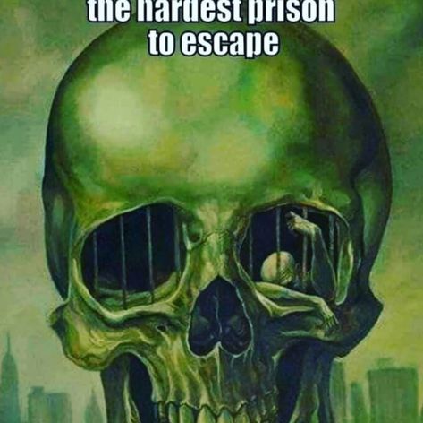 Prison Quotes, Prison Drawings, Demonic Quotes, Prison Tattoos, Vintage Motorcycle Posters, Inner Demons, Free Mind, Badass Quotes, Skull Art