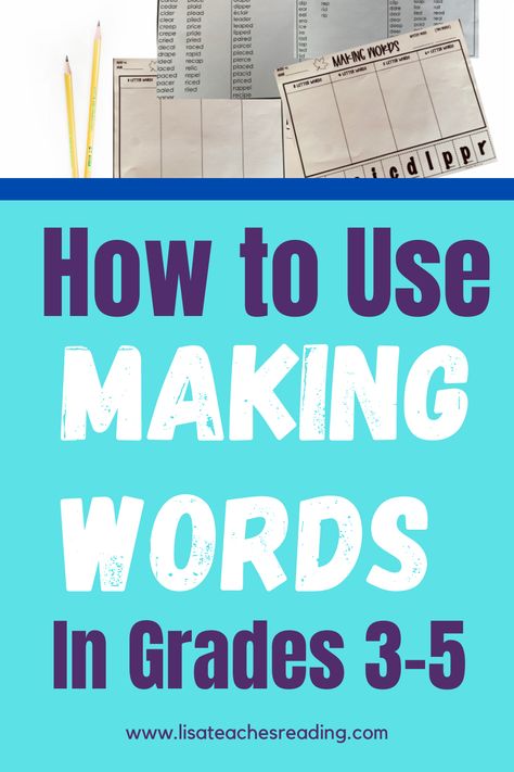 Making words is an engaging, word building literacy activity that you can use during word work. It also makes for an engaging literacy center. This can help all levels of students grow and improve their phonics and decoding skills, increase phonemic awareness, spelling abilities and active listening skills. Read on for tips and resources for using making words in the upper elementary classroom. Active Listening Skills, Making Words Activities, Word Building Activities, Three Letter Words, Word Work Centers, Making Words, Word Work Activities, Phonics Words, Upper Elementary Classroom