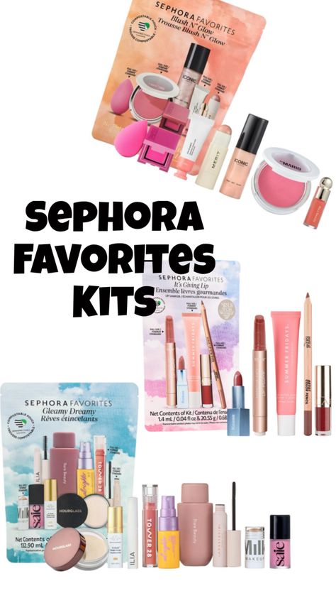 SEPHORA FAVORITES KITS 2024 Sephora Kits, Sephora Kit, Sephora Sets, Best Sephora Products, Kit Sephora, Chrismas Wishes, Makeup Gift Set, Pr Kit, Wishlist Ideas