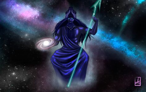 ArtStation - Anu, Alba Aragón Wizard Oc, The Kingdom Of Heaven, The Constellations, Ancient Mesopotamia, Kingdom Of Heaven, Mesopotamia, Aragon, Gods And Goddesses, The Space