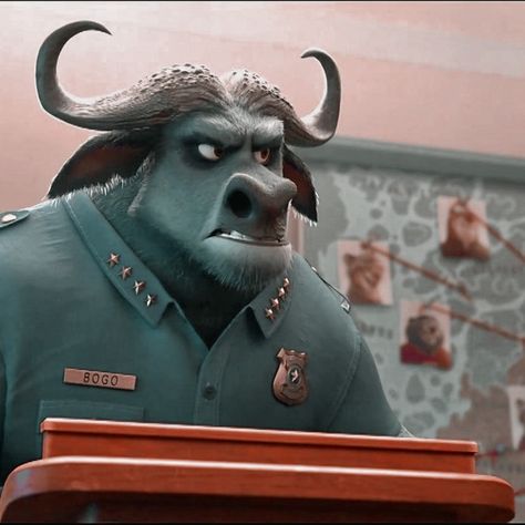 Chief Bogo, Zootopia Characters, Disney Pixar Movies, Pixar Movies, Cartoon Movies, Zootopia, Movie Characters, Wallpaper Pc, Police Officer