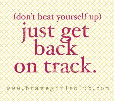 Get back on track...I make more mistakes in one day then I did in one month smh,,,,,I know better. Lose 5 Pounds, Get Back On Track, Healthy Motivation, Diet Motivation, Gym Humor, Bodybuilding Motivation, Back On Track, I Work Out, Health Motivation