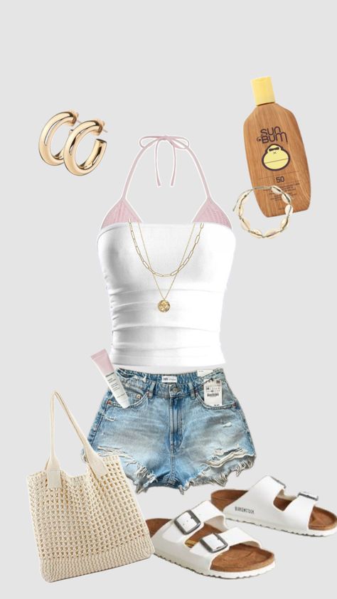 Beach Girl Outfits, Holiday Outfits Summer, Trendy Outfit Inspo, Clueless Outfits, Outfit Layout, Outfit Inspo Summer, Outfit Inspo Casual, Casual Preppy Outfits, Cute Preppy Outfits