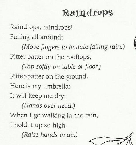 Raindrops singalong Preschool Poems, Weather Song, Weather Lessons, Preschool Weather, Circle Time Songs, Kindergarten Songs, Classroom Songs, Songs For Toddlers, Weather Theme