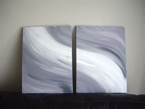 diptych painting bedroom at DuckDuckGo Black White Grey Canvas Painting Diy, Purple Paintings, Multiple Canvas Paintings, Diptych Painting, Grey Canvas Art, Painted Windows, White Paintings, Gray Painted Walls, Office Canvas