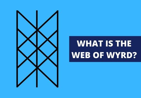 A simple yet complex symbol, the Web of Wyrd held great significance in Nordic cultures and Norse myths. Here's what it's all about. Web Of Wyrd Tattoo, Mythology Symbols, Web Of Wyrd, Meaningful Symbol Tattoos, Norse Myth, Norse Symbols, Norse Pagan, The Last Kingdom, Symbol Tattoos