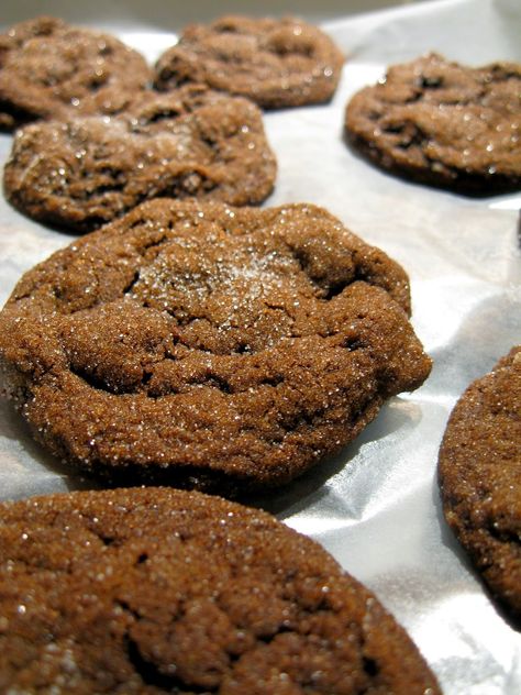 Martha Stewart’s Chewy Chocolate Gingerbread Cookies, Martha Stewart Chocolate Ginger Cookies, Martha Stewart Chewy Chocolate Gingerbread Cookies, Martha Stewart Cookies, Chocolate Gingerbread Cookies, Cookies Chewy, Chocolate Gingerbread, Ginger And Cinnamon, Gingerbread Recipe