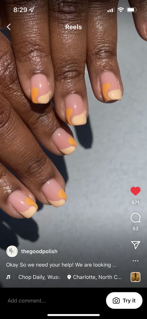 Short Nails Colorful, Manicure Short Nails, Yellow Manicure, Manicure Short, Nails Colorful, Nail Style, Nail Color, Pale Yellow, Neon Yellow