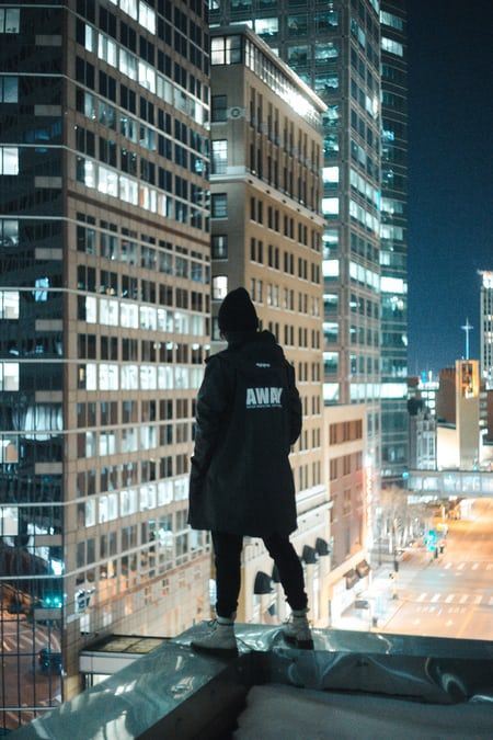 Person Photography, Anatomy Practice, Building Aesthetic, Building Photography, Building Images, Man In Black, Silhouette Photography, Building Drawing, Coffee Wall Art