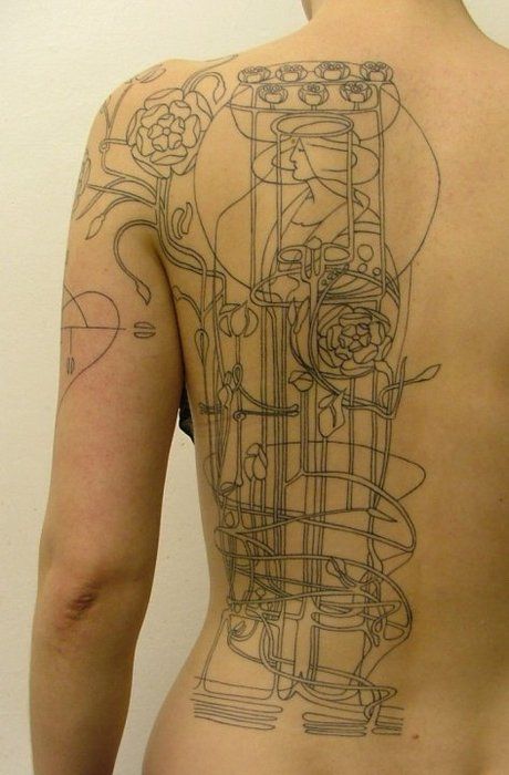 mackintosh tattoo! Art Deco Tattoo, Art Nouveau Tattoo, Nouveau Tattoo, Tattoo Skin, 4 Tattoo, Charles Rennie Mackintosh, Rennie Mackintosh, Skin Art, Love Tattoos