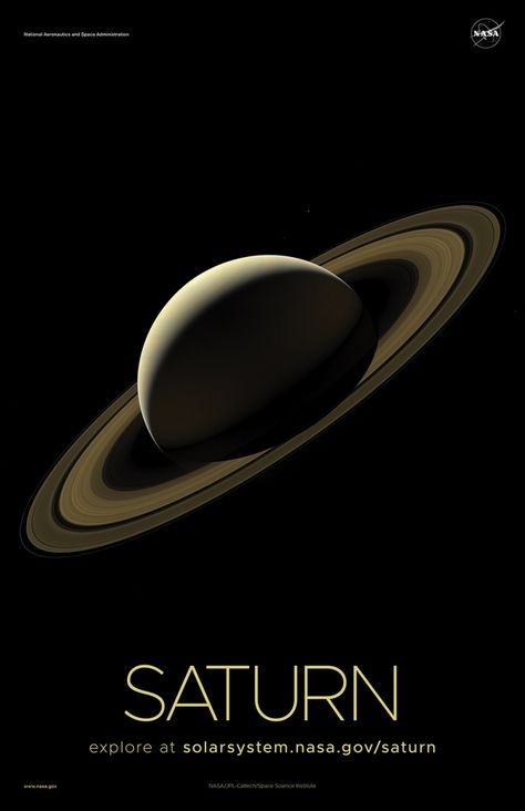 Saturn Poster, Space Saturn, Planet Pictures, Nasa Solar System, Cassini Spacecraft, Solar System Poster, Sistem Solar, Planets And Moons, Solar System Planets