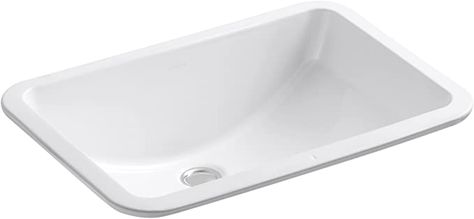 KOHLER K-2214-0 Ladena Under-Mount Bathroom Sink, White - Vessel Sinks - Amazon.com Kohler Sinks, Kohler Vanity, White Vessel Sink, Kohler Bathroom, Wall Mounted Bathroom Sinks, Concrete Sink, Undermount Bathroom Sink, Double Bowl Sink, Modern Bathroom Decor