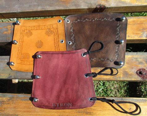 Archery Arm Guard, Arrow Archery, Bow Arrow, Traditional Archery, Arm Guard, Cosplay Armor, Hand Stitch, Leather Crafts, Personalized Leather