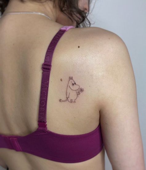 Tutter Mouse Tattoo, Moomintroll Tattoo, Little My Tattoo, Moomin Tattoo Ideas, Moomin Tattoo, Soft Tattoo, M Tattoos, Sun Tattoos, Just Ink