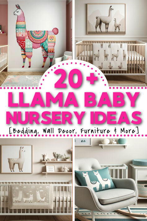 Are you looking for llama nursery ideas? We've got 20+ adorable llama baby nursery ideas you'll fall in love with! Llama baby room decor for girls, llama nursery ideas gender neutral, llama nursery decor ideas for boys. Llama crib bedding ideas for the nursery too! Adorable Nursery Ideas, Crib Bedding Ideas, Nursery Ideas Gender Neutral, Llama Nursery Theme, Llama Themed Nursery, Lama Nursery, Cactus Llama Nursery, Llama Nursery Gender Neutral, Alpaca Nursery