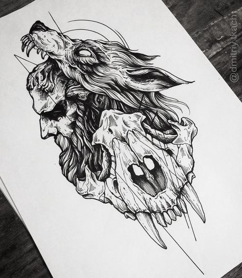 Fenrir Tattoo, Wolf Tattoo Sleeve, Norse Tattoo, Wolf Tattoo Design, Nordic Tattoo, Mythology Tattoos, White Drawing, Desenho Tattoo, Wolf Tattoos