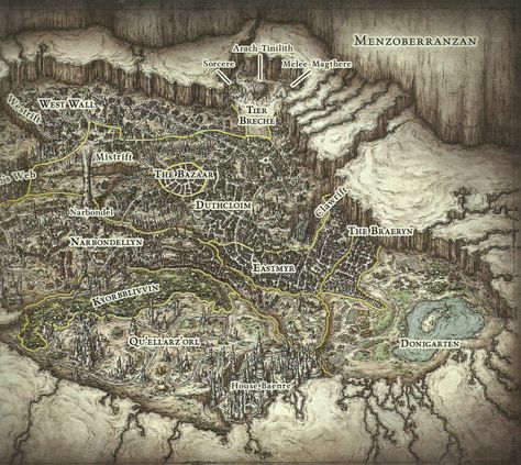 Maps Design, Cartography Map, Fantasy City Map, Fantasy World Map, Tabletop Rpg Maps, Rpg Map, Town Map, Dungeon Maps, Fantasy City