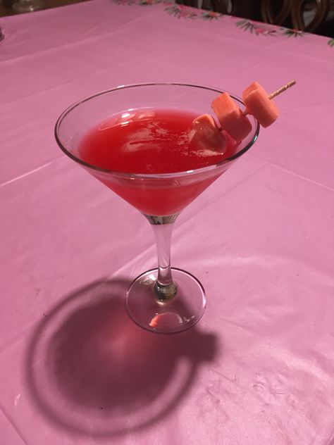 Starburst Martini, Pink Martini Aesthetic, Pink Martinis, Pink Starburst Martini, Pink Starburst, Martini Glass, Martini, Drinks, Tableware