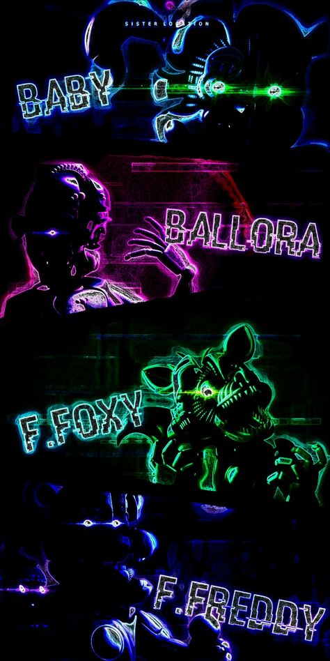 Best Wallpaper Hd, Fnaf Sl, Fnaf Sister Location, Fnaf Wallpapers, Sister Location, Best Wallpaper, Five Nights At Freddy's, Neon, Wallpapers