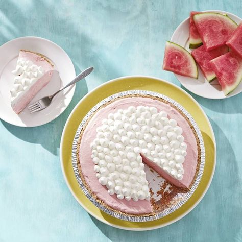 Retro Watermelon Pie Marshmallow Whipped Cream, Cherry Hand Pies Recipes, Sweet Potato Pancakes Recipe, Fresh Watermelon Juice, Cherry Hand Pies, Spritzer Recipes, Watermelon Pie, Graham Cracker Crust Pie, Strawberry Balsamic